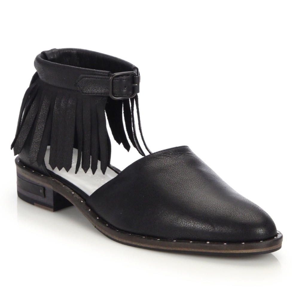 Freda Salvador Dash Fringe D’Orsay Flat